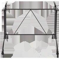 Black Continental Table Base - Twin - 690 Mm