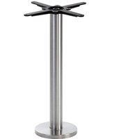 Stainless Steel Round Floor Fixed Table Base - Height - 730 Mm