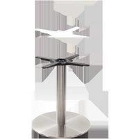 Round Stainless Steel Table Base - Medium - Coffee Height - 480 Mm