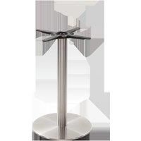 Round Stainless Steel Table Base - Medium - Height - 730 Mm