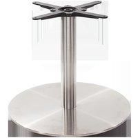 Round Stainless Steel Table Base - Large - Coffee Height - 480 Mm