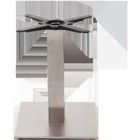 Square Stainless Steel Table Base - Medium - Coffee Height - 480 Mm