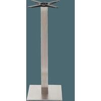 Square stainless steel table base - Medium 1050 mm