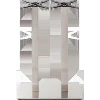 Rectangular stainless steel table base - Twin 1050 mm