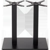 Black Cast Iron Rectangular Table Base - Twin - Height - 730 mm