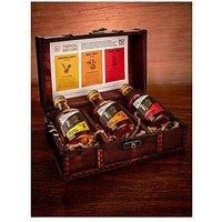 Spiced Miniatures Gift Set of 3 Rums by Pirate/'s Grog | Premium Blend | Alcohol Content: Pineapple - 37.5%, Honey - 37.5%, Smokey Ginger - 37.5% | 3 x 50ml Bottles