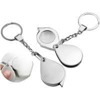 Pocket Magnifier 20X/30X Jewelry Magnifier Mini Magnifier Keychain Jewelry Ring For reading Science