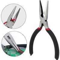5inch Carbon Steel Needle Nose Pliers Jewelry Making Hand Tool Black