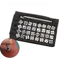 Leather Stamping Printing Tools Kit Alloy Stamp Punch Metal Stamp Set For Leather Seal Carving Craft