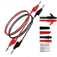 BST-080-JP Assembled Stacked Banana Plug Test Line Banana Plug to U-shaped Plug/Crocodile Clip/Multimeter Rod/Fine Tip Probe