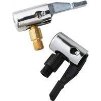 1Piece Tire Inflaction Chuck Car Mounted Handle Type Inflation Clamp Hand Pressure Air Nozzle Tire Inflator Adapter Clamp