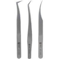 1Piece Stainless Steel Tweezers Precision Curved Tweezers Forceps Pliers for Eyelash Extension Gem Decor Picking Hand Tools