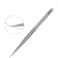 BST-SS Stainless Steel Tweezers Straight Silver Tweezers Forceps for Mobile Phone Tablet PC Repair Tools