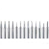 1Piece 900M-T Soldering Iron Tips 12 Type Lead-free Silver Welding Sting For 936 Soldering Station