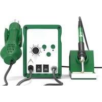 2 in 1 SMD Rework Station+Soldering Station 750W Two LED Screen Displays For Board Soldering Phone Repair Heat Shrinkable Tube