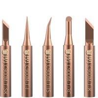 5 in 1 Soldering Iron Tips Oxygen-free Copper Lead-free Solder Tip Welding Tool Replacement For 936 Electric Soldering Iron