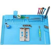 S-170 Soldering Mat Insulation Silicone Magnetic Repair Work Station Mat Heat-Resistant for Mobile