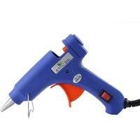Mini Hot Glue Gun/10Pcs 7mm Glue Sticks for Quick Repair Artist DIY Art Home 20W EU Plug