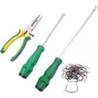 8 inch Adjustable Upholstery Clip Pliers/ V-Shaped Staple Remover Screwdriver for Car Seat and