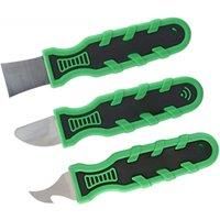 3Pcs Injection Scraper Set Multiple Shape Prying Blade Kit Stainless Steel Glue Removing Tool for