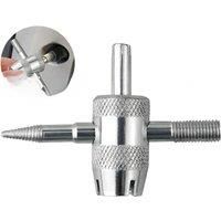 1Piece Silver Auto Tyre Valve Core Puller Repair Tools 4-in-1 Car Truck Tire Screwdriver Valve Stem