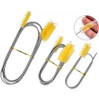 120/155cm Double Ended Nylon Wire Spring Brush Pipe Brush Fish Tank Cleaning Brush Aquarium Drainage