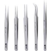 1Piece BEST-Matt Stainless Steel Durable Eyelash Extension Volume Lash Tweezers for IPhone/Smartphone/Computer Repair Tools