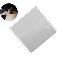 1Piece Square Toothed Stainless Steel Scraper Art Ceramic Tools Clay Drawing Tools Sculpture Toothed