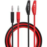 1Pair 104cm Alligator Clips Wire to AV Banana Plug Test Cable Line Lead Connector Dual Tester Probe