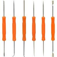 6 in 1 Auxiliary Tools Satisfy 12 Kinds of Requirements Pressure Drill Pry Stamp Cut Crape Hook Pull Brush Welding Maintenance
