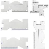 Seam Measuring Aluminum Patchwork Ruler Curved Corner Template Acrylic Quilting Clothing Metal
