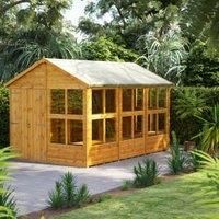 Power Sheds 12 x 8ft Double Door Apex Shiplap Dip Treated Potting Shed
