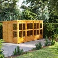 Power Pent 14' x 6' Double Door Potting Shed