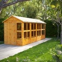 Power Apex 16' x 6' Double Door Potting Shed