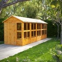 Power Sheds 18 x 6ft Double Door Apex Shiplap Dip Treated Potting Shed