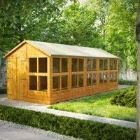 Power Apex 20' x 8' Double Door Potting Shed