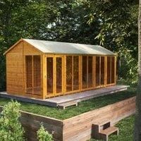 Power Sheds 20 x 8ft Apex Shiplap Dip Treated Summerhouse