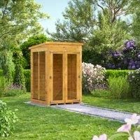 Power Sheds 4 x 4ft Pent Shiplap Dip Treated Summerhouse