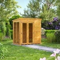 Power Sheds 6 x 4ft Pent Shiplap Dip Treated Summerhouse