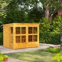 Power Sheds 8 x 6ft Double Door Pent Shiplap Dip Treated Potting Shed