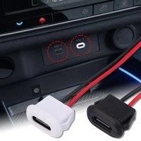 Type-C 2P Injection Molded Female Charging Port, Connector Direct Compression Female Socket Charging