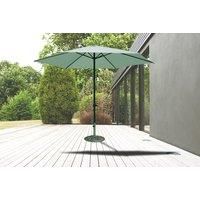 Wind Up Garden Parasol- Green, Cream, & Black