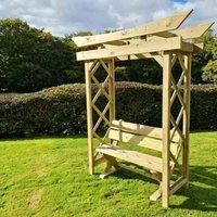 Churnet Valley Garden Furniture Churnet Valley Tokyo Arch 4Ft With Ashcombe Bench