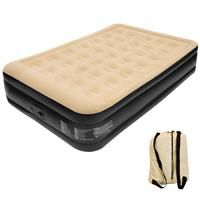 Janoon Ltd High Raised Inflatable Air Bed Mattress Builtin Electric Pump Double Queen Single (High Raised Queen AirBed)