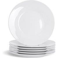 Dinner Plates Porcelain 6 Piece Set 10.4"