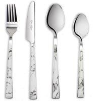 Cutlery Set Dishwasher Safe Marble Effect Handle 16 24 32pc Dinner Sets Glim&Glam (16)