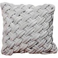 Native Home & Lifestyle Grey Handknotted Velvet Cushion Cover