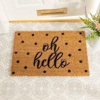 Artsy Doormats Oh Hello Doormat Coir - Anti-Slip - 60x40cm