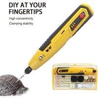 Portable DIY Electric Grinder 3 Speed Mini Electric Grinder Pen Multifunctional Wood Carving Engraving Machine Jade Polishing