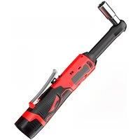 18V Extended Cordless Electric Ratchet Wrench 90 Degree Right Angle Torque Lithium-Ion Auto Repair